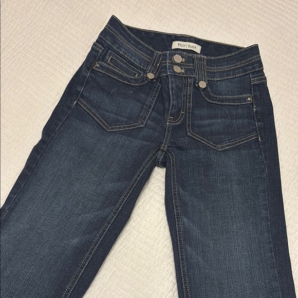 New WHBM Women's Dark Blue wide leg Jeans 00 - Picture 5 of 9